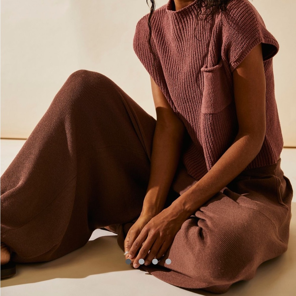 FREE PEOPLE FREYA SET IN WITHERED ROSE COMBO